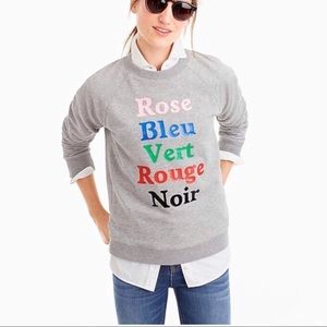 J. Crew Tops - J Crew French Colors Sweatshirt J. Crew Tops - J Crew French Colors Sweatshirt